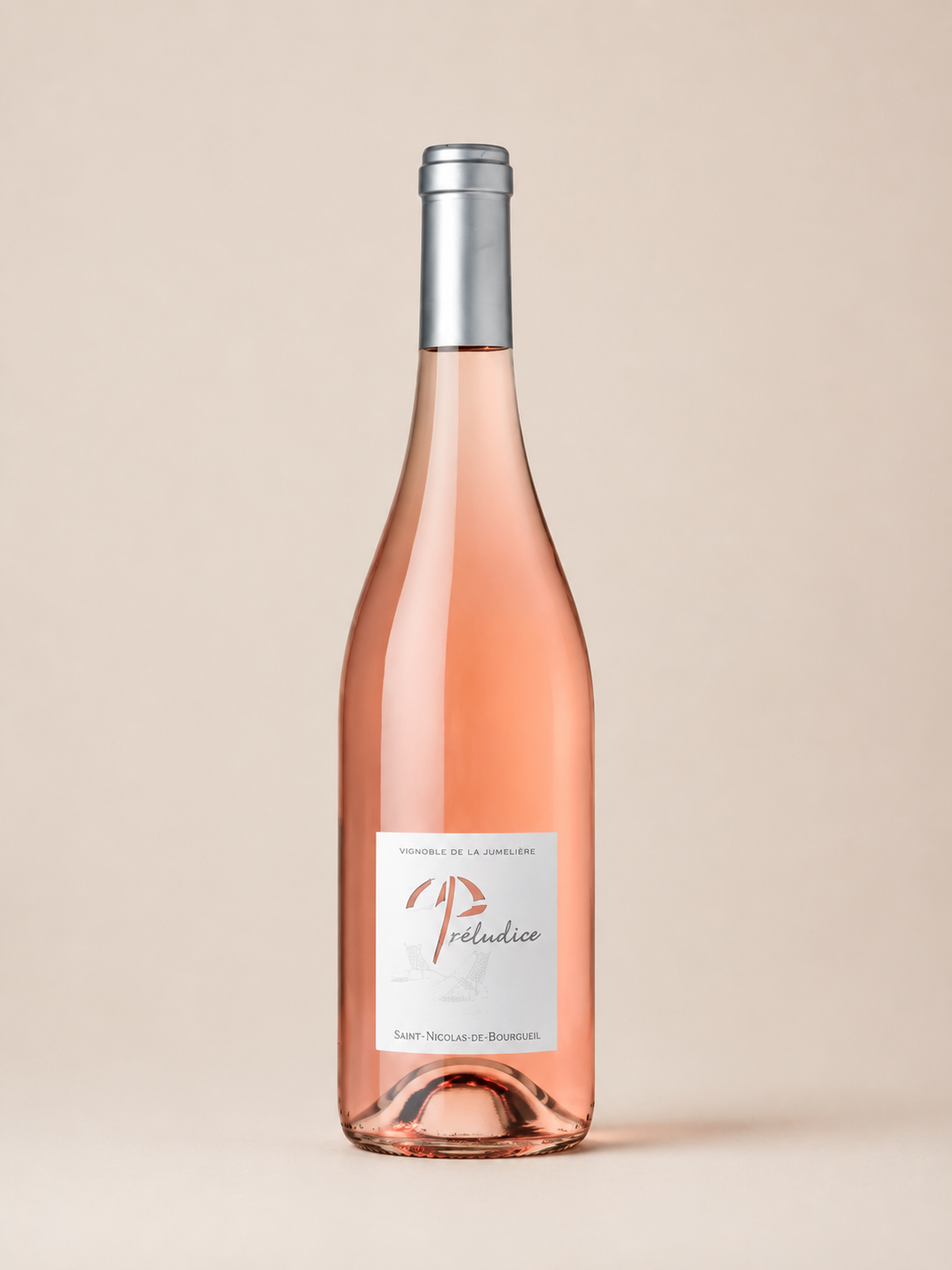 Bouteille de la Cuvée Préludise, vin rosé de saignée AOC Saint-Nicolas-de-Bourgueil, Vignoble de la Jarnoterie
